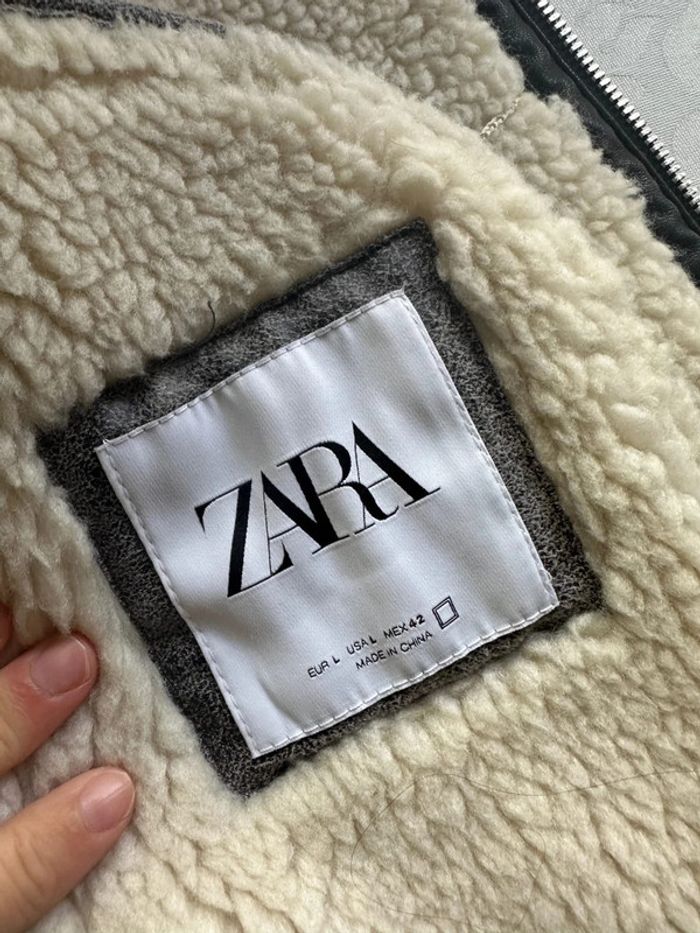 Veste bomber bombardier gris - Zara - photo numéro 5