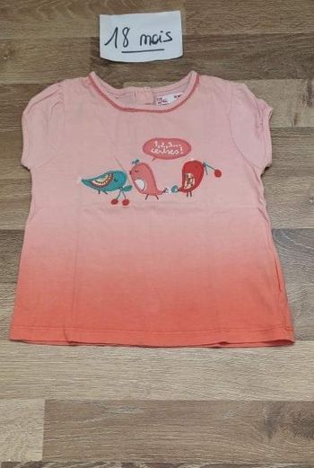 T-shirt fille 18 mois