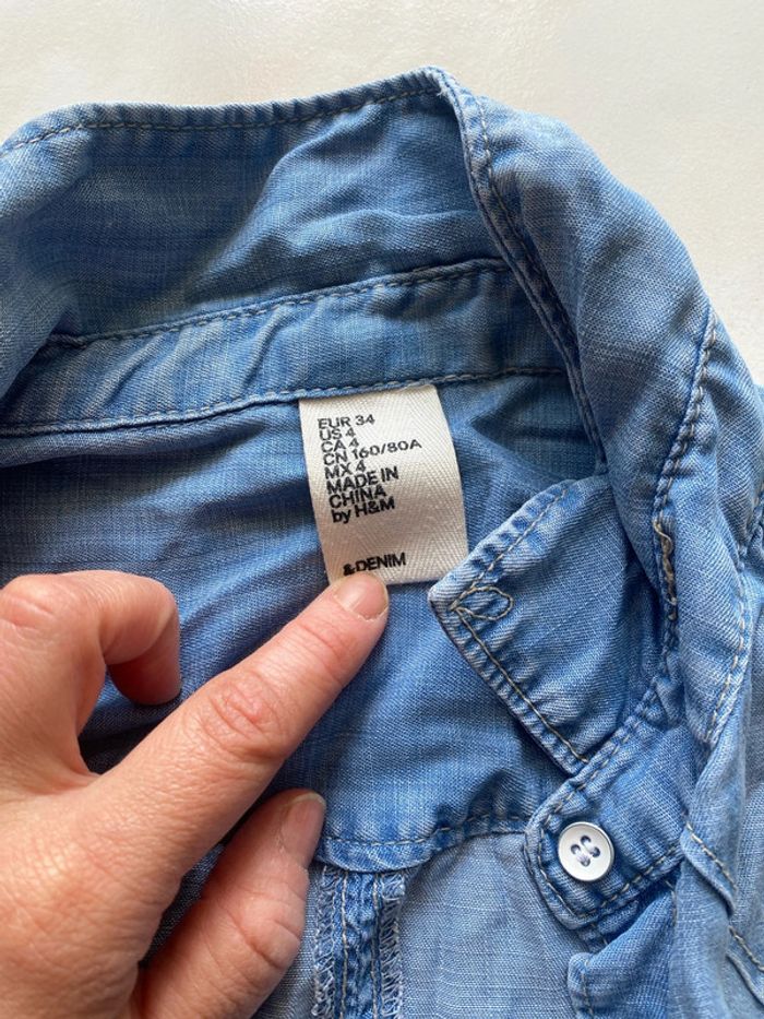 Robe en jean xs hm - photo numéro 3