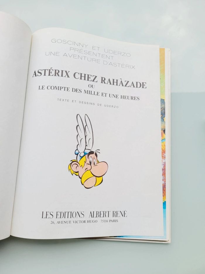 BD Astérix chez Rahazade, EO cotée 1987 (15) - photo numéro 3