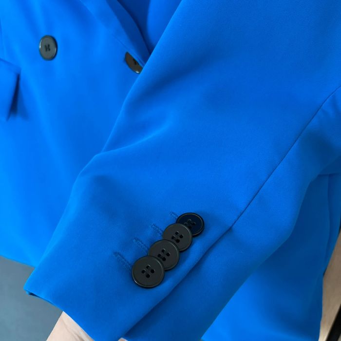 Blazer bleu Pull & Bear – Taille L, neuf sans étiquette - photo numéro 3