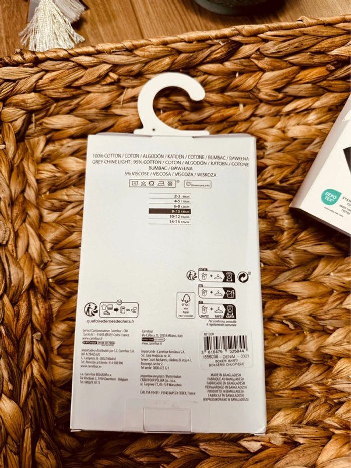 Taille 8-10 ans lot de caleçons garçon Tex bleu gris Neufs 💙 - photo numéro 4