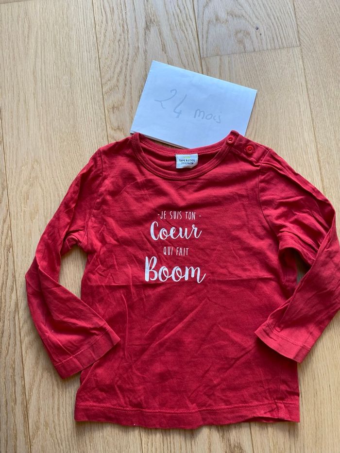 Tee-shirt rouge – Tape à l’œil – 24 mois