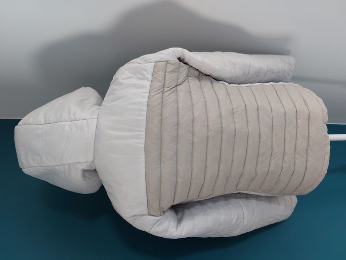 Doudoune Quechua beige & blanc taille M - photo numéro 4