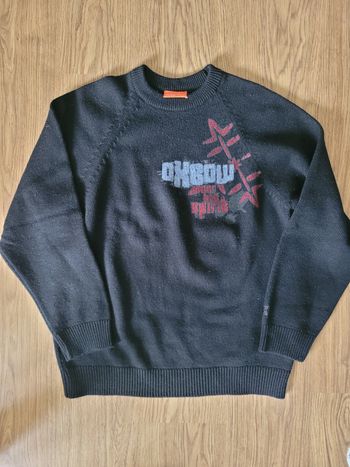 Pull Crewneck Vintage Y2k Noir Oxbow