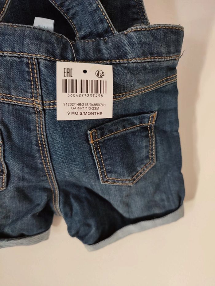 Salopette courte jean obaibi 71 cm - photo numéro 3