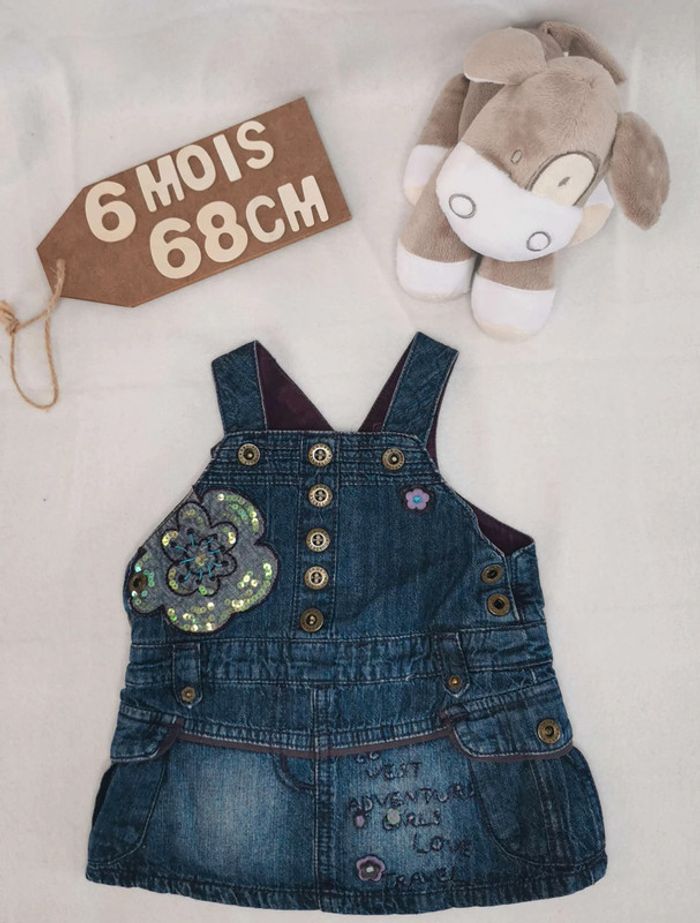 Robe 👣 jean cadet rousselle 6mois/67cm