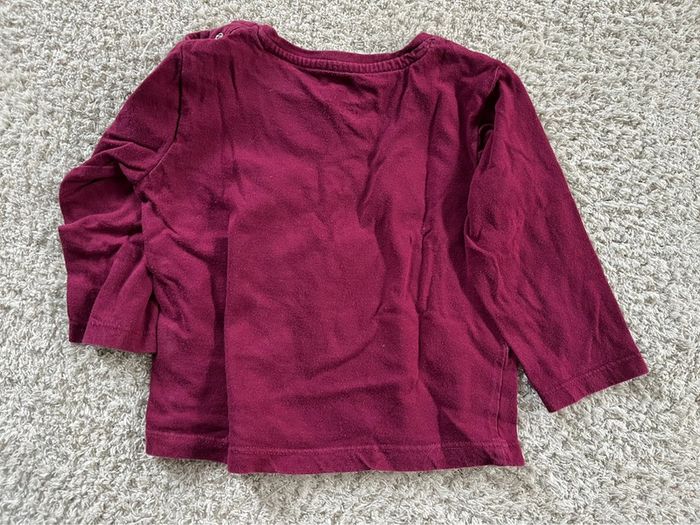 Teeshirt manches longues bordeaux « le champion de maman » 18 mois - photo numéro 4