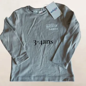 T-shirt manches longues-T3-4ans - neuf avec étiquette