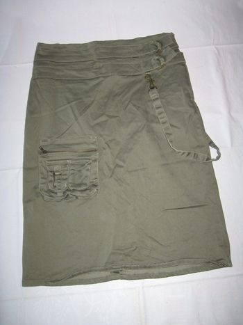 Jupe Onnestpasdesanges Taille 36 Kaki Femme