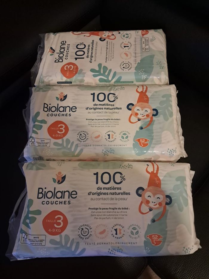 Couche biolane taille 3