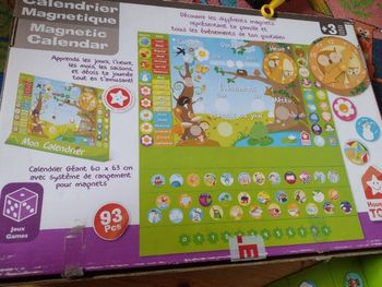 Calendrier magnétique (jour, saison, heure...)