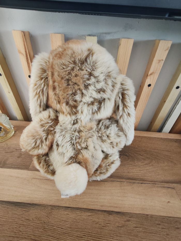 Lapin Bukowski beige marron 40 cm - photo numéro 4