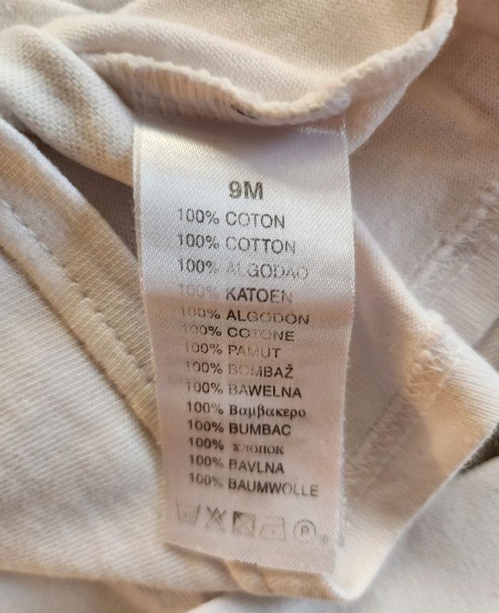 T-shirt haut manches longues fille 9 mois - photo numéro 4