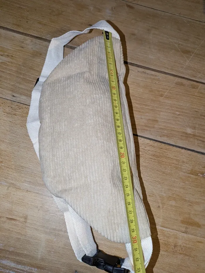 Banane en velours beige – Stylée & pratique - photo numéro 7