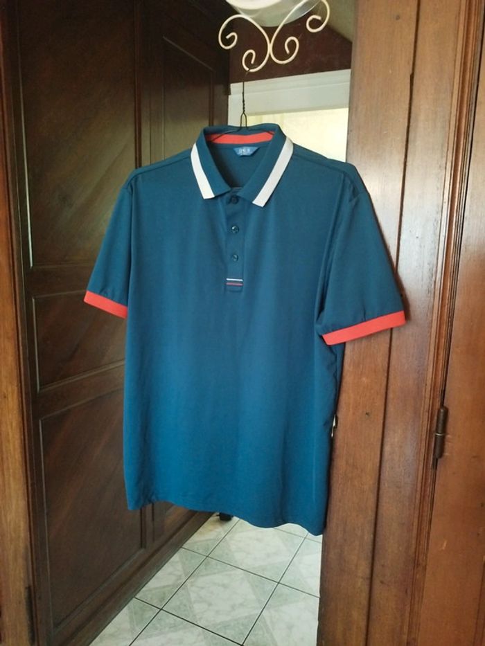 Polo t-shirt vert foncé unisexe origine Corée L/40 - photo numéro 2