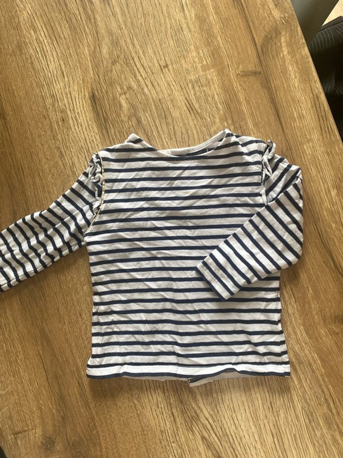 T-shirt manche longue taille 12 mois - photo numéro 2