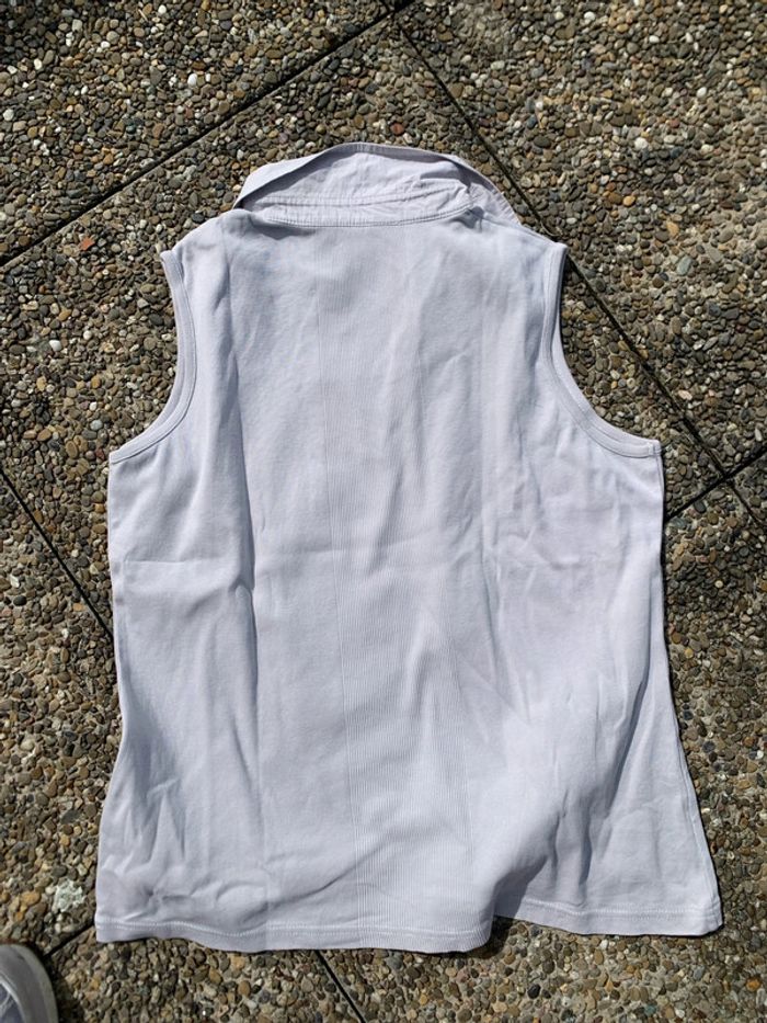 Polo épaules dénudées gris perle - photo numéro 7