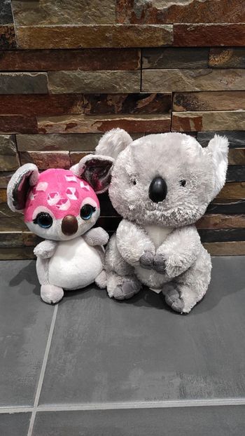 Lot de 2 peluches Koala