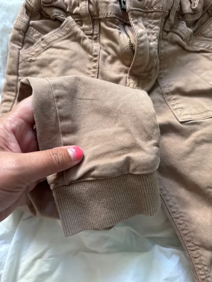 Pantalon garçon 5 ans camel tao - photo numéro 5