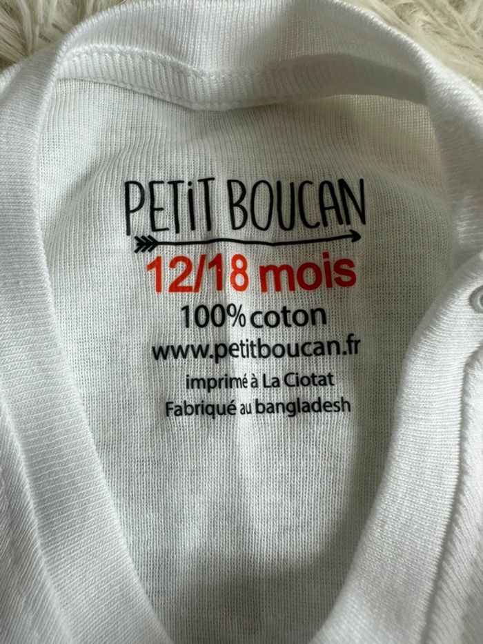 Body petit boucan droit au bib taille 12-18 mois - photo numéro 3