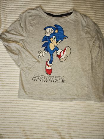 Tee-shirt sonic 8 ans
