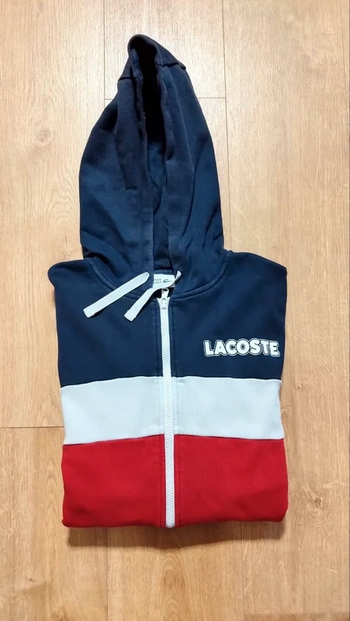 Sweat zippé Lacoste Sport tricolore – Hoodie capuche zip