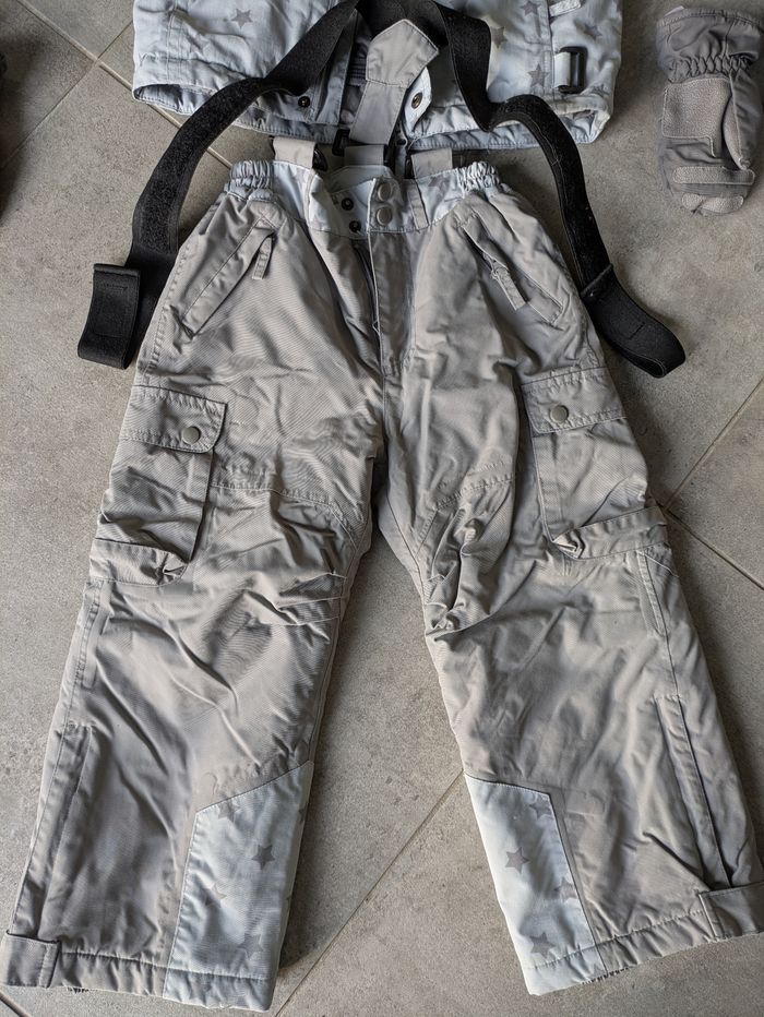 Ensemble veste pantalon ski moufles 4 ans fille garçon - photo numéro 2