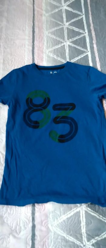 Tee t-shirt imprimé 83 bleu garçon la redoute 14 ans