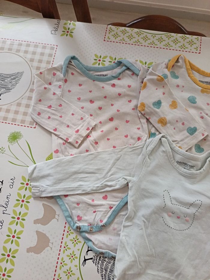 Lot bodies ML Orchestra 9 mois - photo numéro 2