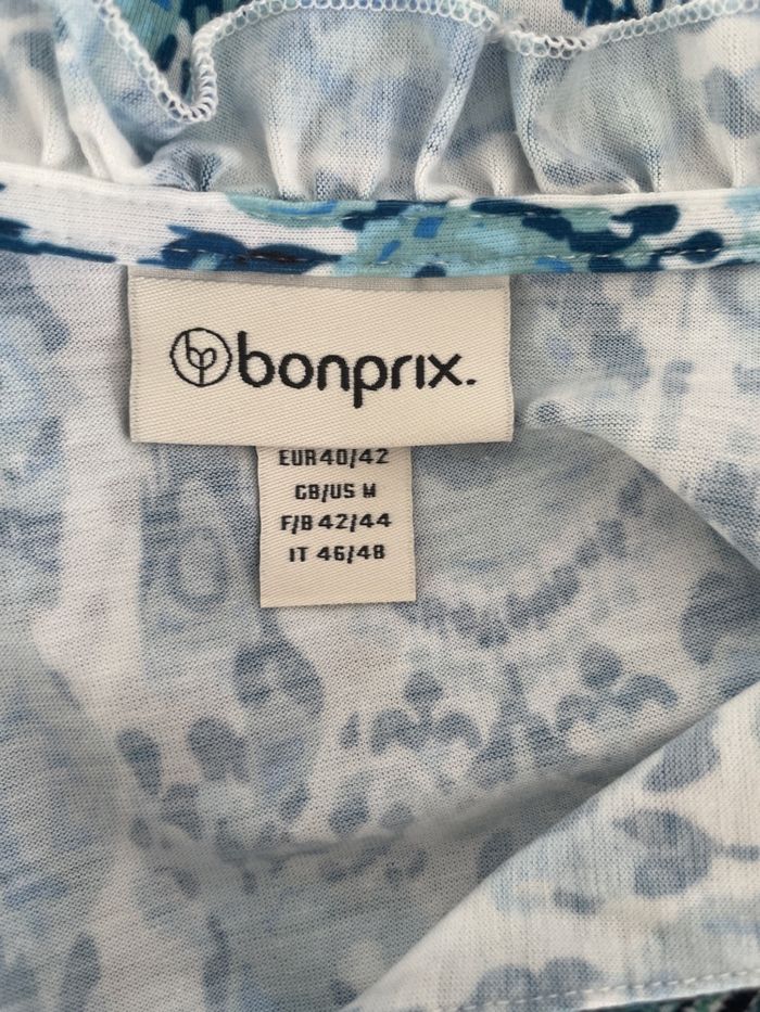 Robe longue imprimé bleu – Bonprix – Taille 42/44 (neuve sans étiquette) - photo numéro 8