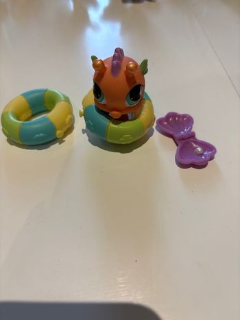 Lot figurine Pet Shop hippocampe avec accessoires