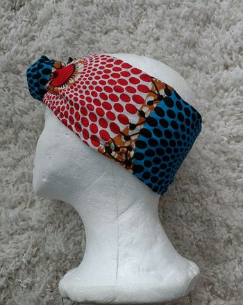 Bandeau en wax avec fil de fer intégré