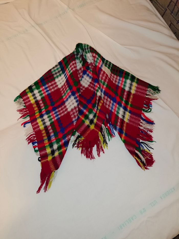 Carré femme en laine, vintage URSS - photo numéro 8