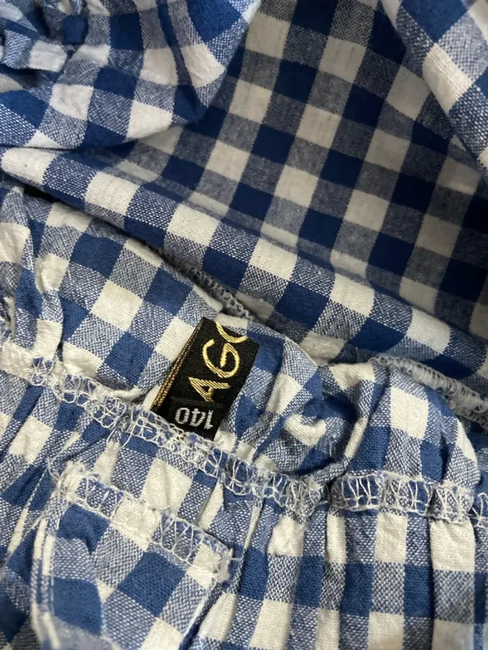 Robe à bretelles rétro, motif vichy Taille 6 ans - photo numéro 6