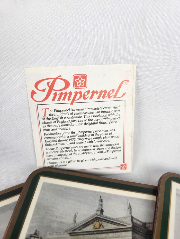 Set de Sous-Verres Pimpernel "De Luxe Finish" Vintage - photo numéro 9