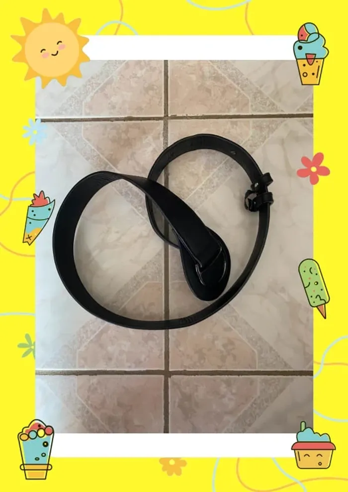 Ceinture noire forme géométrique