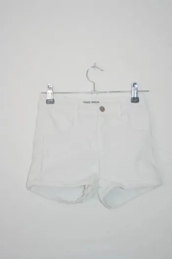 Short en jeans stretch blanc Tally Weijl, taille 32/34 ou 12 ans