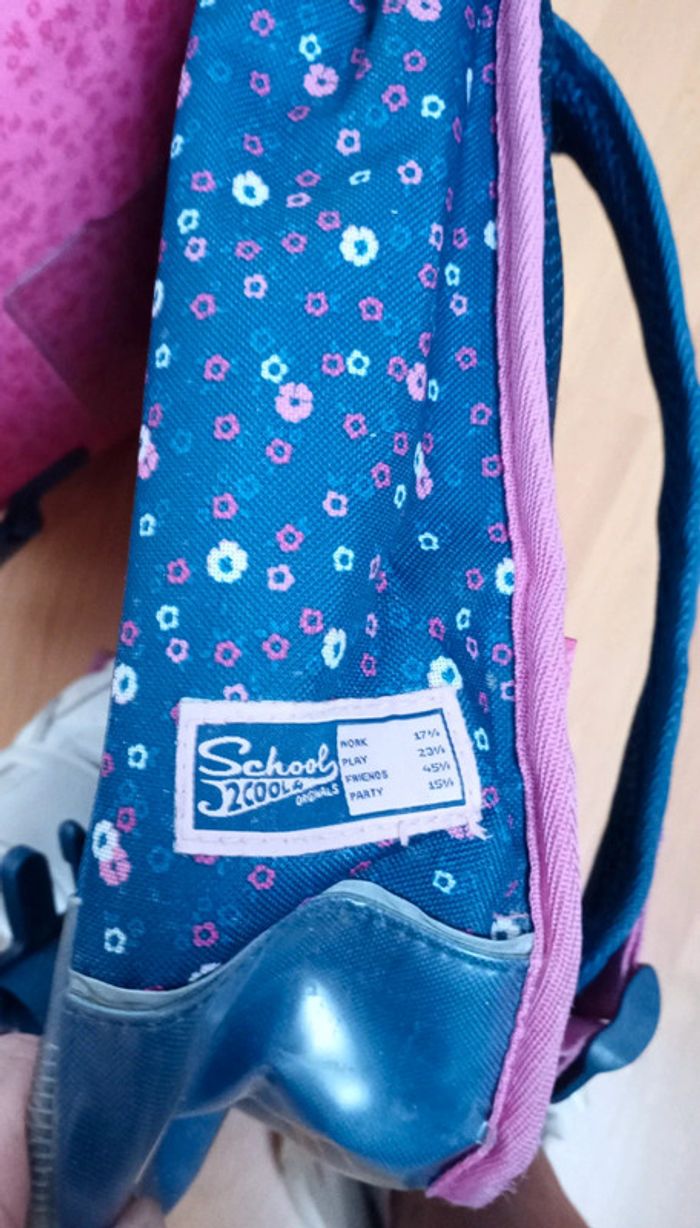Cartable bleu et rose - photo numéro 6