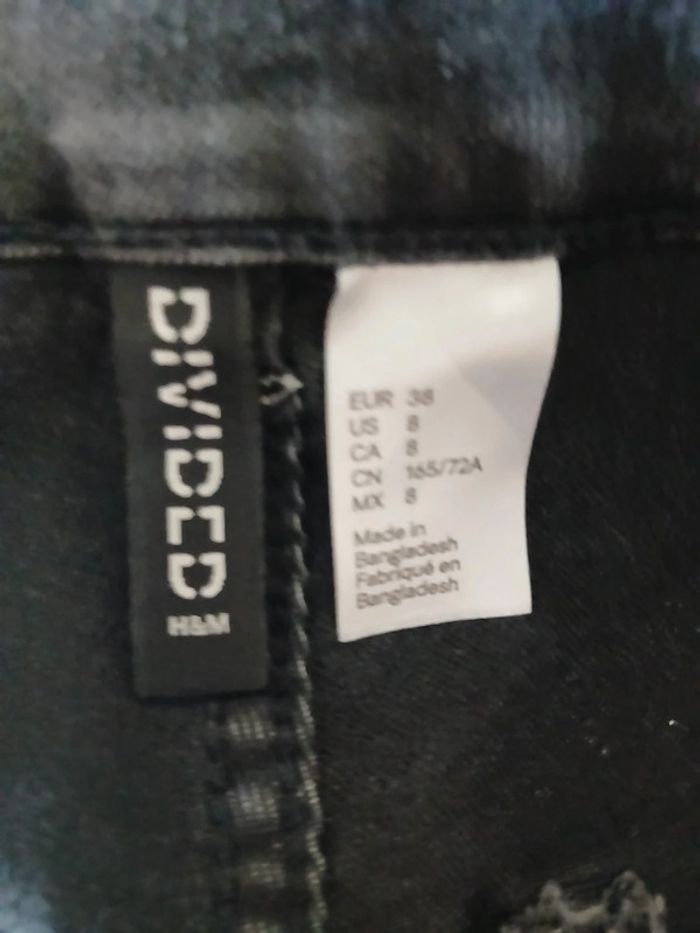 Short jean gris anthracite 34/XS - H&M - photo numéro 3