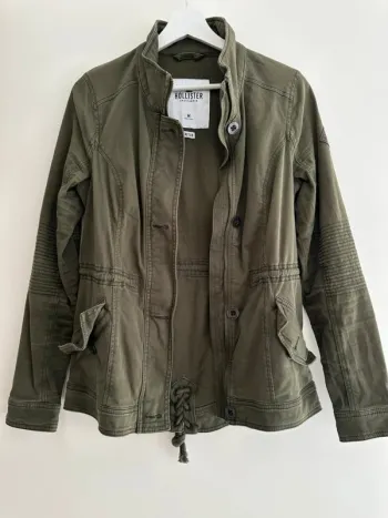 Veste kaki stretch Hollister pour femme, Abercrombie&fitch taille M