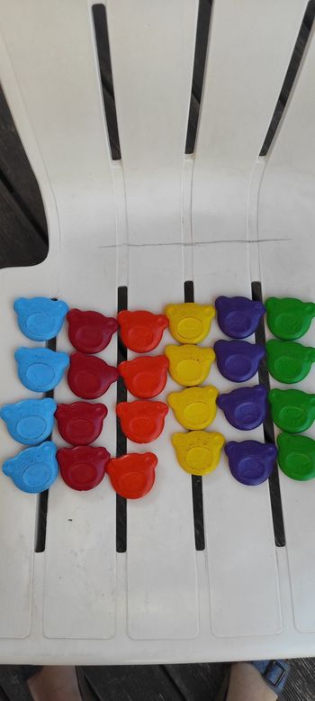 Lot 24 crayons gras ours spécial bébé