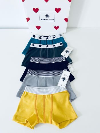 Lot de 5 boxers Petit Bateau