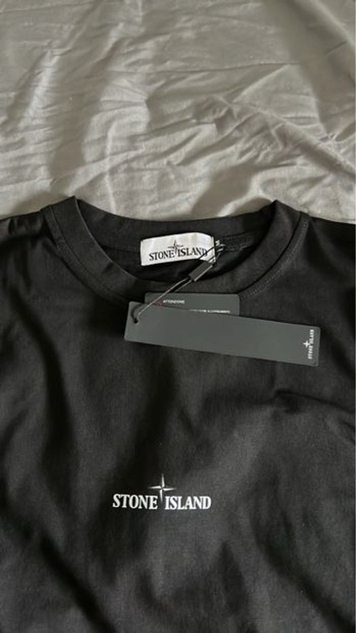 t-shirt stone island noir - photo numéro 6