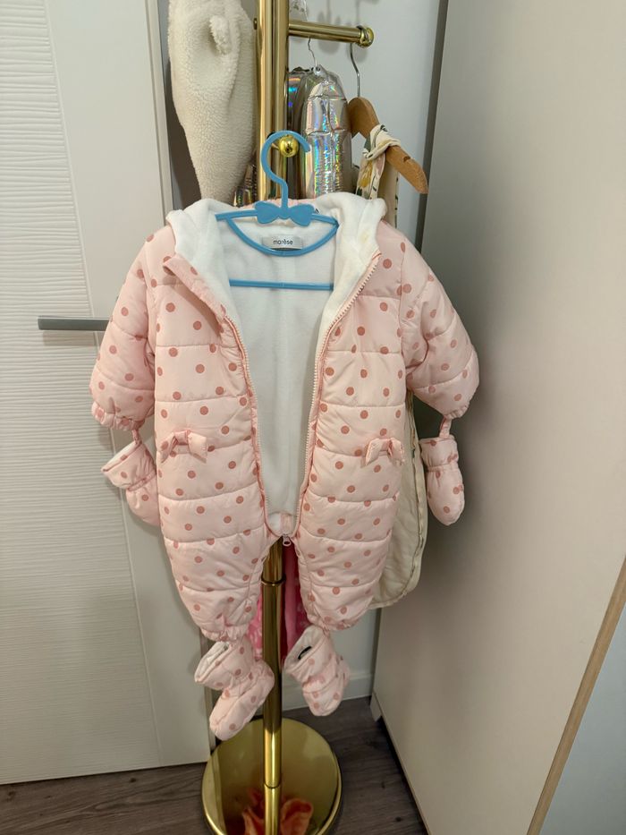Doudoune rose marese - 6 mois