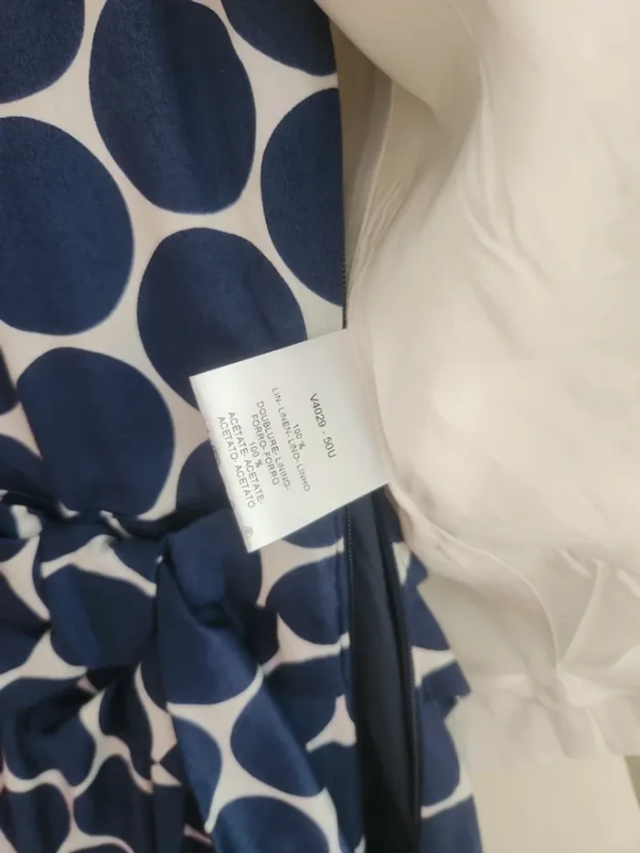 Blazer blanc crème en lin chic Caroll 42 - photo numéro 12