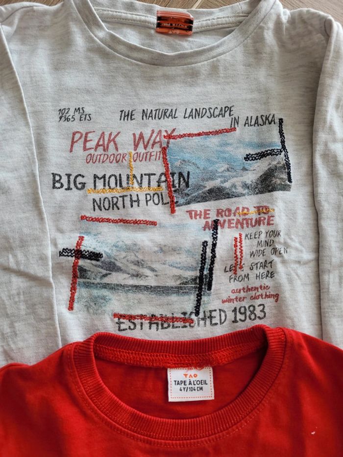 Lot t shirt garçon 4 ans - photo numéro 3