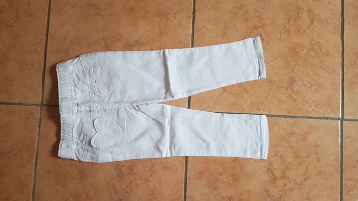 Pantalon fin fille 18 mois blanc Orchestra - photo numéro 5