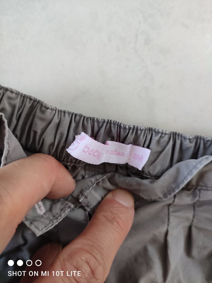 Short gris et rose fille 3 mois Gémo - photo numéro 2