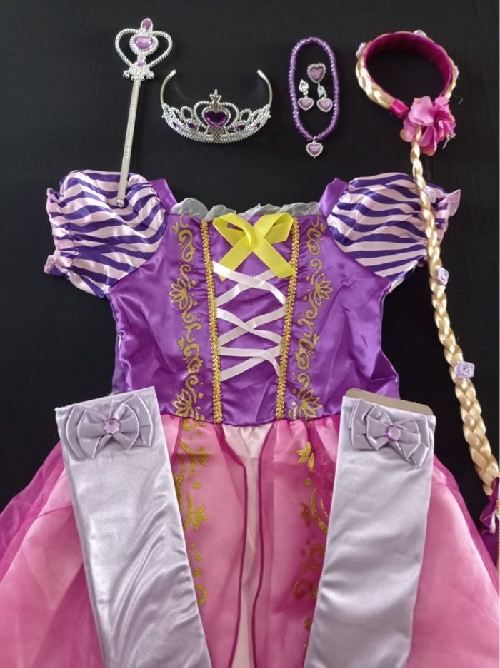 Déguisement robe princesse raiponce 5-6ans - photo numéro 2